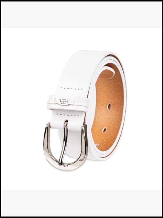 Leather Harness Belt with Metal Monogram Ornament main image 6